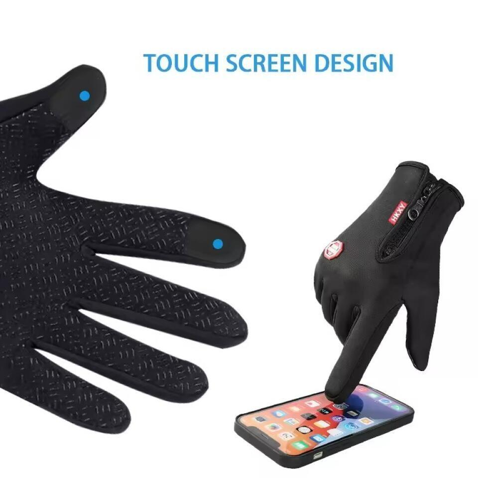 Hot Winter Gloves For Men Women Touchscreen Warm Outdoor Cycling Driving Motorcycle Cold Gloves Windproof Non-Slip Womens Gloves