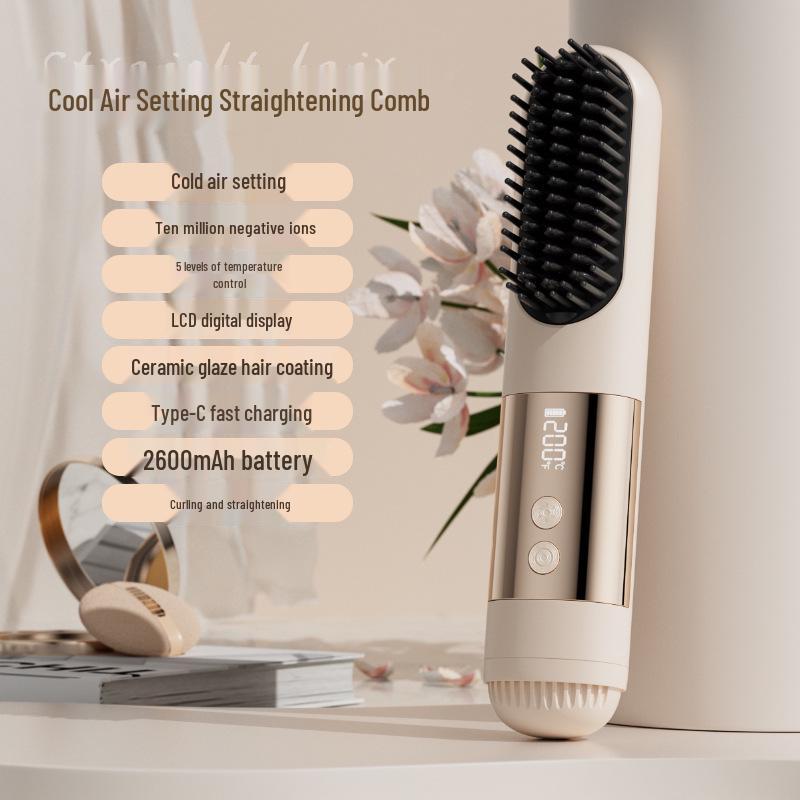 Cross-Border Ionic Hair Straightener Comb: Anti-Scald Design, Fast Heating & High Temperature