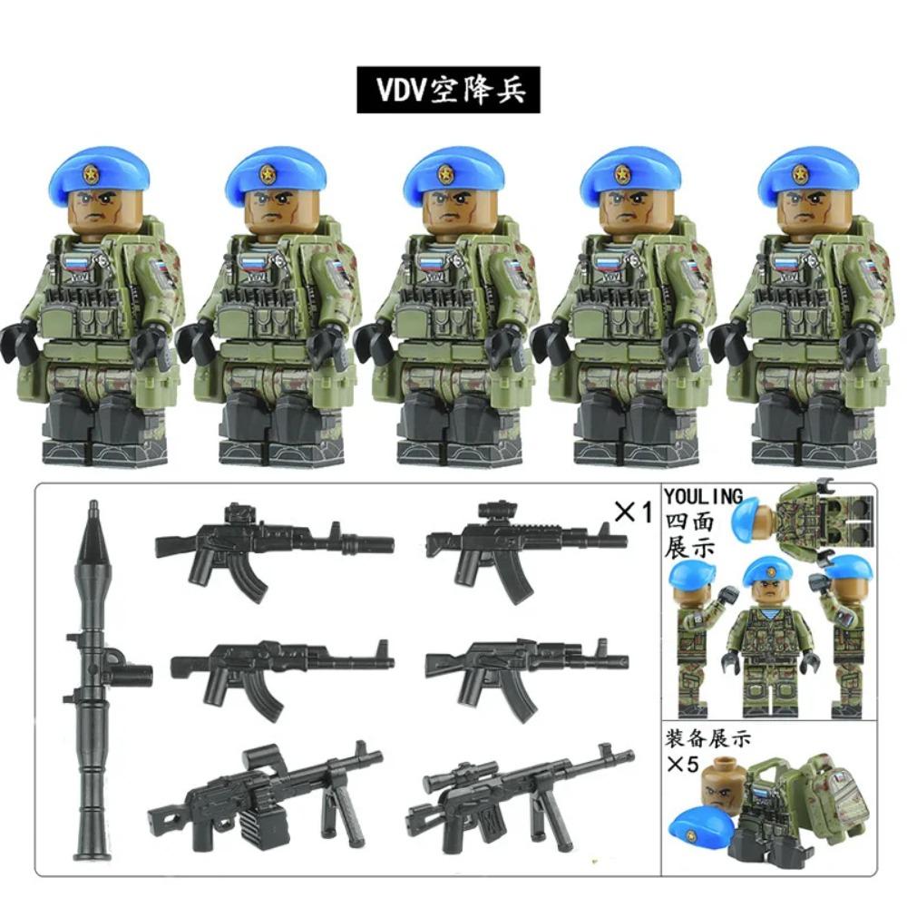 High military US special forces soldiers green beret army weapons miniature building block puzzle birthday gift world war ii
