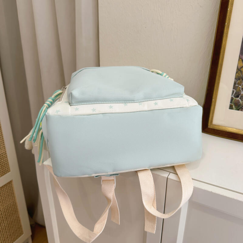 Color Contrast Backpack Women's Star Backpack Student Schoolbag