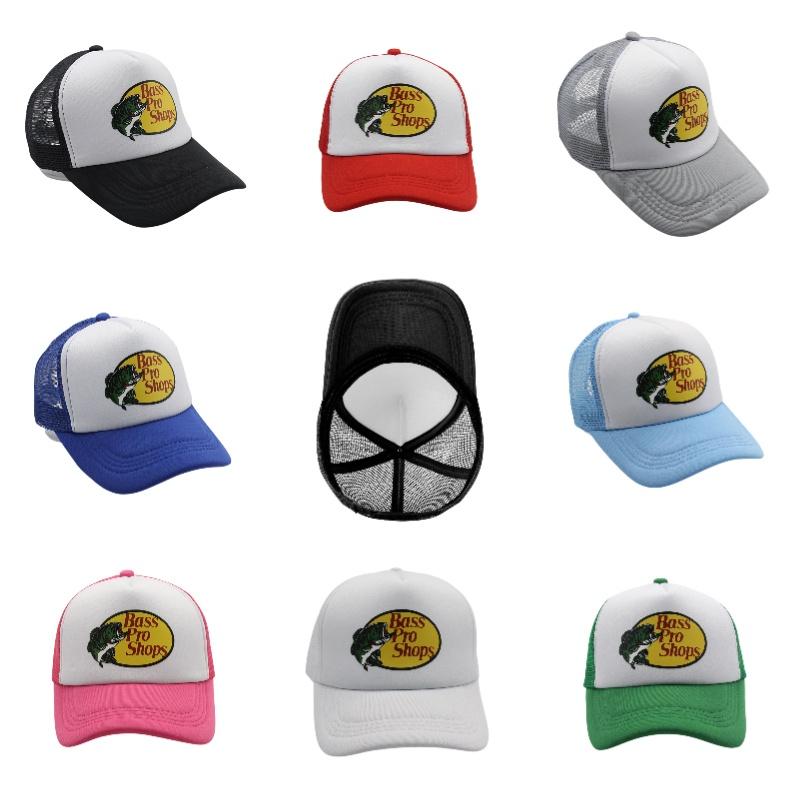 Shops Pro Bass Baseball Caps Sun Protection Mesh Breathable Outdoor Adjustable