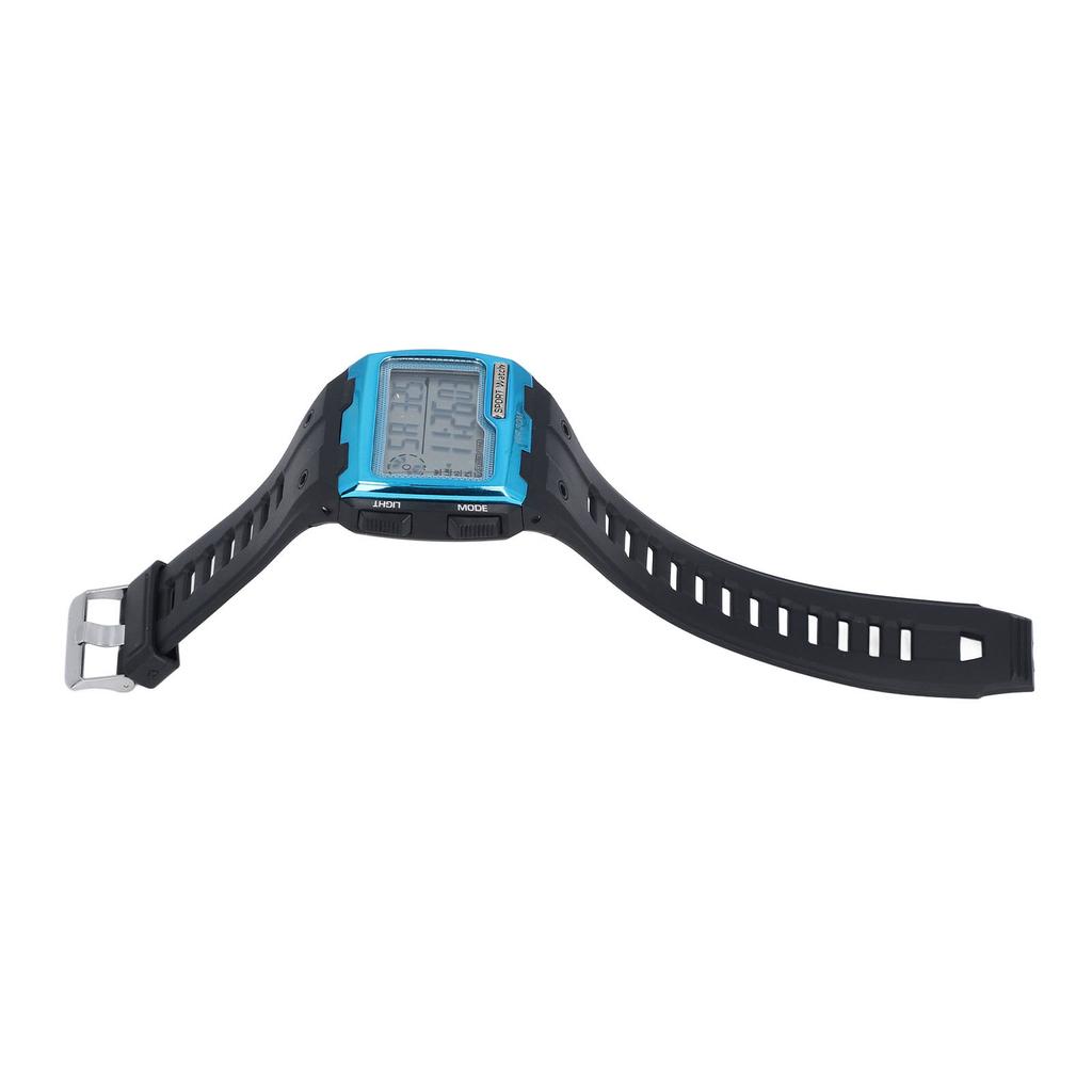 Digital Sport Watch Large Display LED Alarm Clock Shockproof 12 24 Hour System 50 Meter Waterproof Multifunction