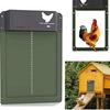 Upgrade ABS Automatic Chicken Coop Door Opener Battery Powered Light Sense Control IP44 Waterproof Pet Accessories House Door