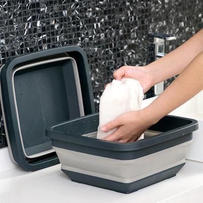 Lavabo plegable de plástico, para viajes, para lavar la ropa, accesorios de cocina, para baño, lavabo plegable portátil, cubo para pescar