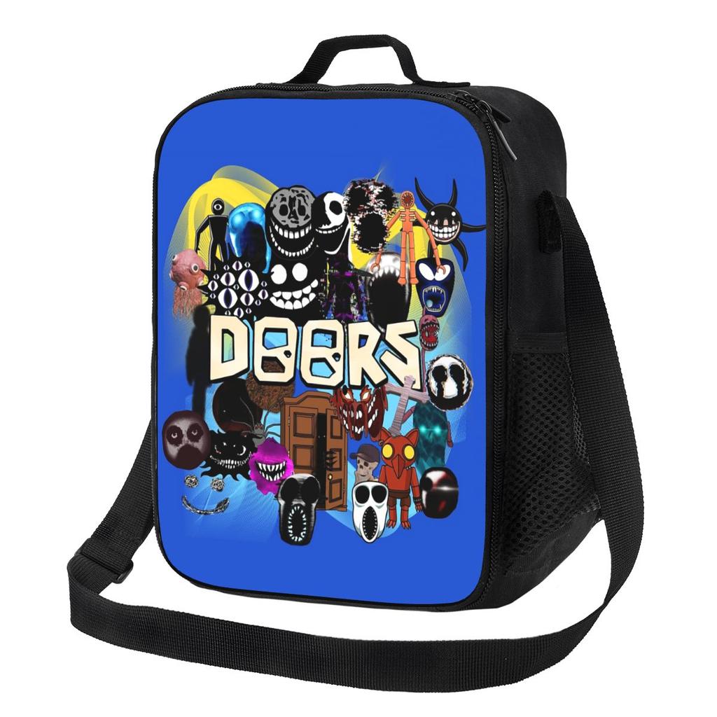 Doors All The Entities New Doors Game Update Lunch Bags Insulated Bento Box Waterproof Tote Leakproof Picnic Bags Thermal Bag