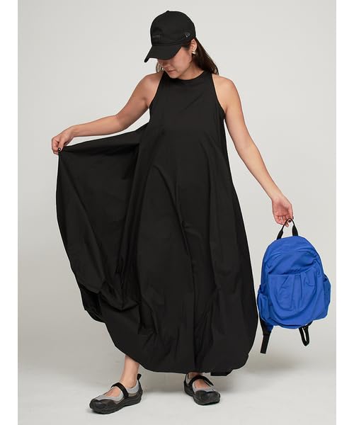 Emi Nylon Sheer Volume Black Women's Dress, 13WFO252025,