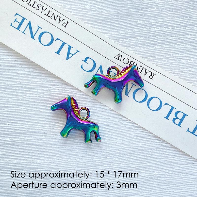 1Pcs Cute Simple Horse Animal Pendant Charms For Handmade Jewelry Making Necklace Earrings Bracelet Diy Accessories Supplies