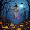 Halloween Decoration Voice Control Witch Large Hanging Luminous Soundmaking Bar House Horror Decoration