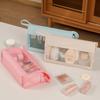 Large-Capacity Travel Cosmetic Bag Custom Polyester Mesh Cosmetic Bag Portable Fashion Makeup Bag Cosmetic Pouch for Women