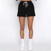 New Autumn-Winter Pure Color Stand Collar Zipper Pullover with Long Sleeves and Shorts: Women's Fashion Set