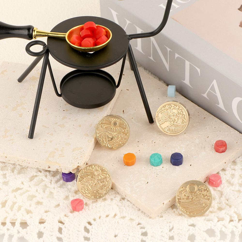 Weather theme Wax Seal Stamp Head Lightning Rain Clouds Removable Sealing Brass Stamp Head Olny for Creative Gift Envelopes