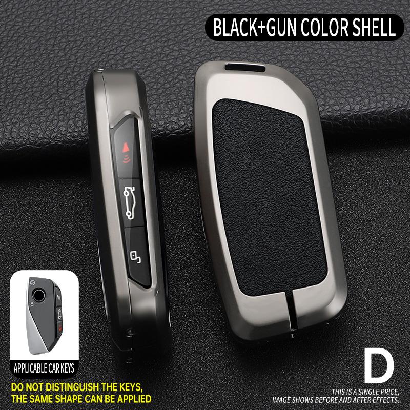5 Knoppen Auto Slimme Afstandsbediening Sleutelhoes Cover Beschermhoes Fob Voor Bmw I7 X7 G07 Lci Ix I20 X1 U11 7 Serie G70 G09 Xm U06 G81 M3 gray