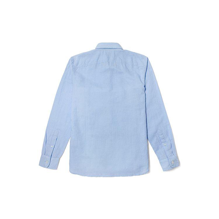 Timberland Outdoor Baumwolle Leinen Atmungsaktiv Einfarbiges Poloshirt Herren Hemden Himmelblau A24WR-940