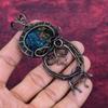 Copper Watermelon Tourmaline Gemstone Pendant Copper Wire Wrapped Dainty Pendant