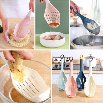Household High Temperature Resistant Large Colander Kitchen Long Handle Non-slip Fishing Spoon Kitchen Utensils Strainer Pasta Strainer Spoon