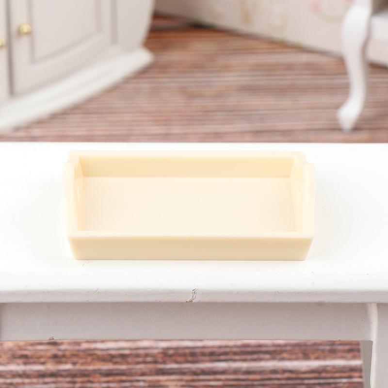 

1/12 Кукольный домик Фруктовый поднос с едой Игрушки Куклы Houde Модель подноса-симуляции Кукольный домик Мини-декорации Аксессуары бежевый