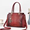 Luxurious High-end Crocodile Pattern Handbag Stylish Shoulder Bag Versatile Casual Tote With Large Capacity For Moms