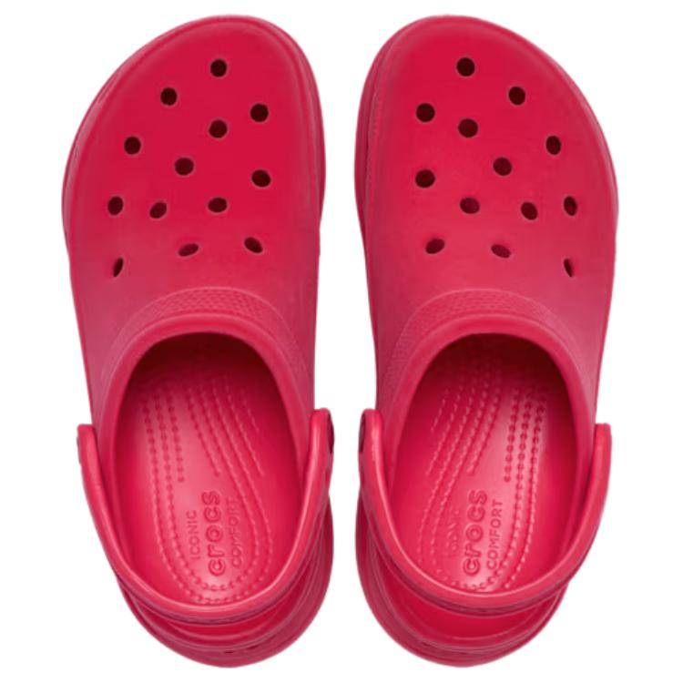 Crocs Bae Clog Velvet Simple Comfortable Clogs Women clogs Rose-Red 211919-7AQ