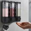 3-in-1 Shampoo and Conditioner Dispenser Wall-Mounted Shower Soap Dispenser Conditioner & Body Wash Dispenser for Bathroom Hotel