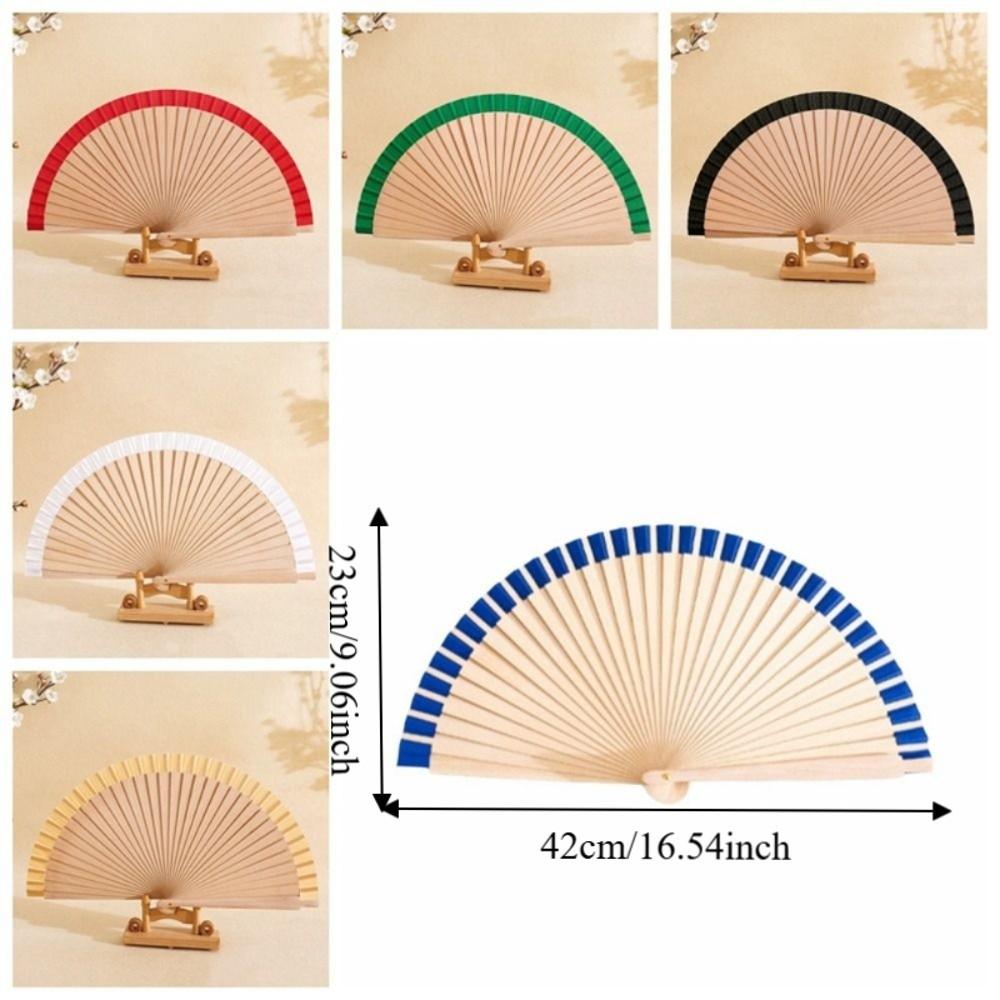 Ventaglio Pieghevole Spagnolo Design Semplice Classico Ventaglio Multiuso Tradizionale Fatto a Mano 23cm Ventaglio Portatile in Legno Fotografia
