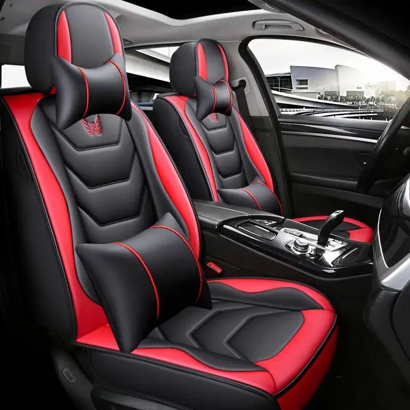 Universal PU Leather Front Car Seat Cover Durable&Breathable Cushion Mat Waterproof Protect Cushion Auto Seat Cover 1PC