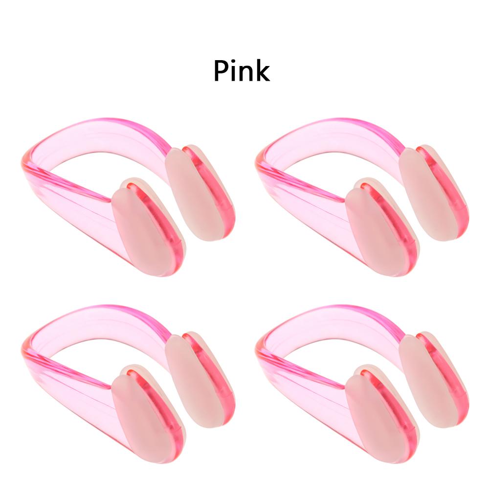 4PCS Small Size 6 Colors Silicone Soft Swimming Nose Clip Swim Earplug Pool Waterproof Earplug Suit Accessories For Adult Kids