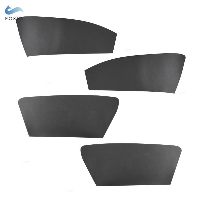 Für Renault Fluence 2008-2016 4 Stück Mikrofaserleder Auto Styling Innen Tür Armlehnen Panel Abdeckung Schutzleiste