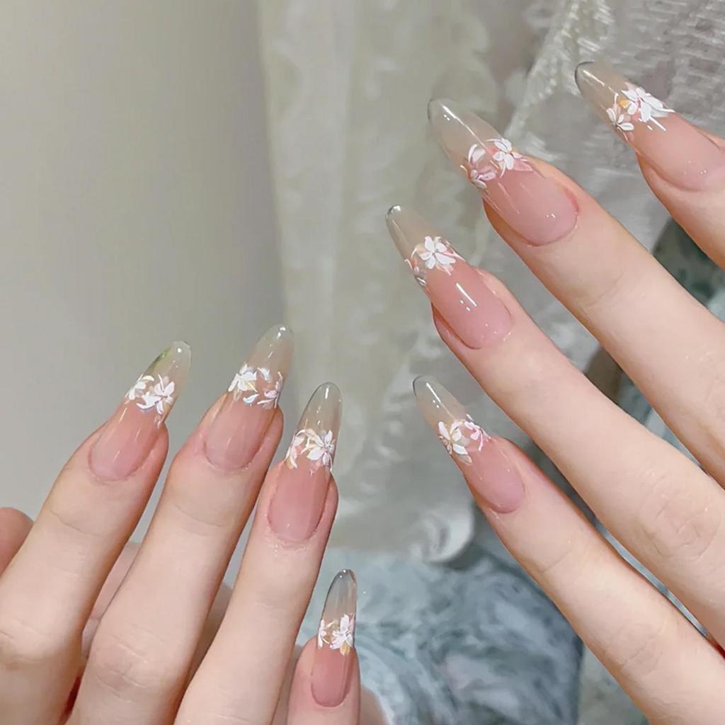 Verlaufende Bernstein-Goldfolie Abnehmbare Nagelsticker - Herbst/Winter-Kollektion