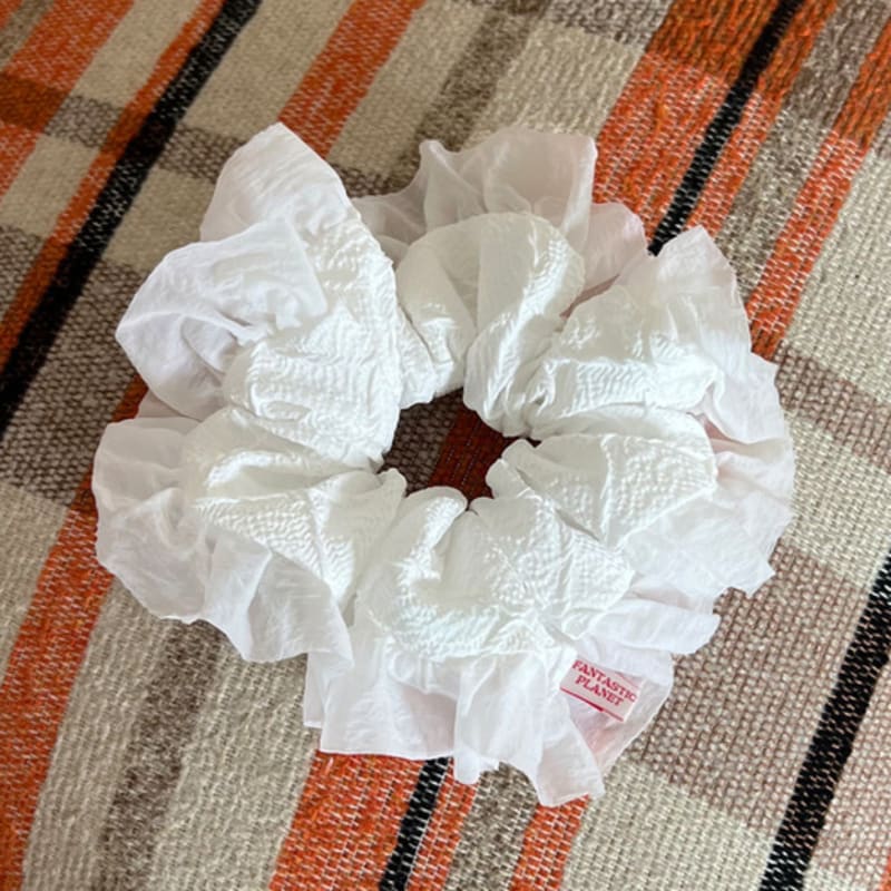 FANTASTIC PLANET cross embo scrunchie