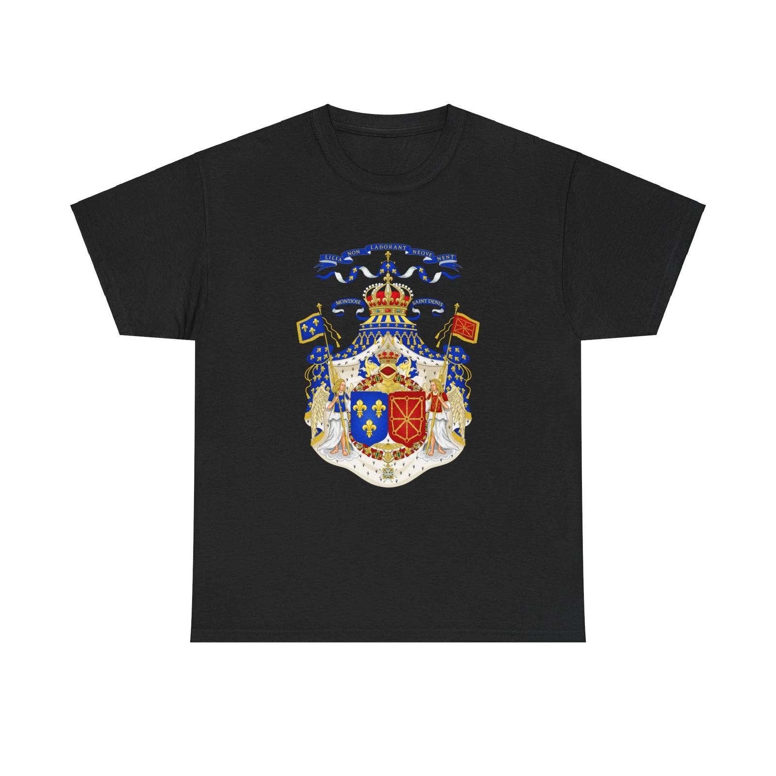 Grand Royal Coat of Arms of France & Navarre - T shirt 4XL