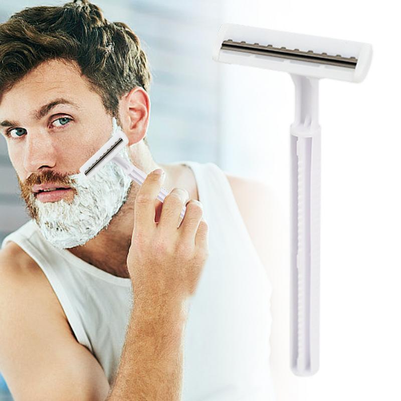 Portable Manual Shaver Beard MaintenanceTrimmer for Mens Grooming Travel Shaving Tool Mens Facial Hair Groomer for Chin Beard