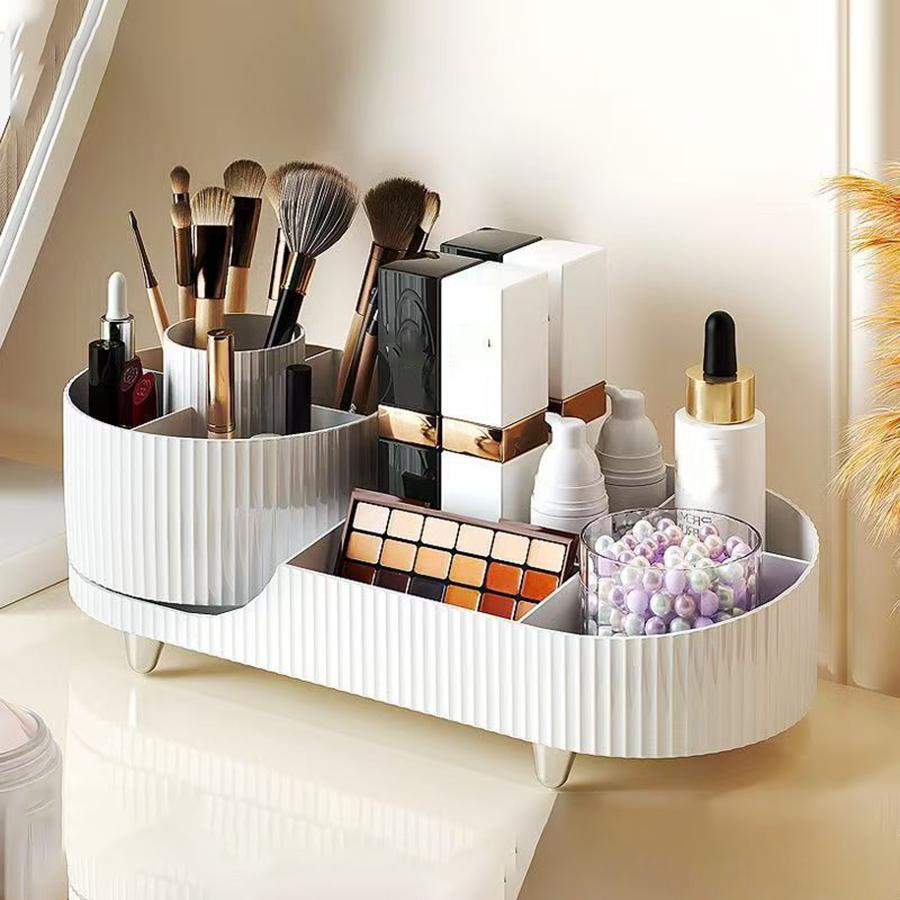 

Rotating Makeup Organizer,Large Capacity Cosmetic Display Case, Storage Box Makeup Products Makeup Brushes/Eyeliner