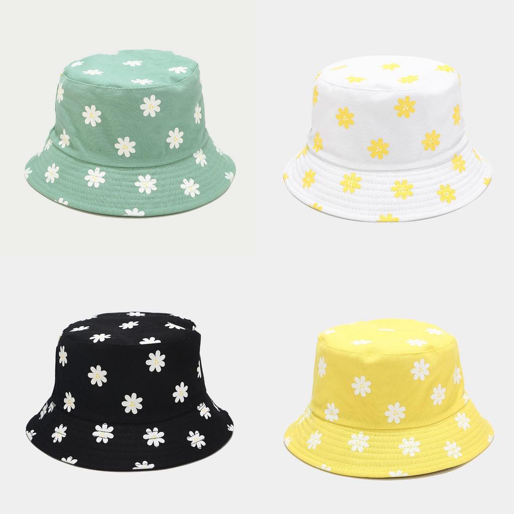 Sommer Damen Fischerhut mit Blumenmuster und breiter Krempe zum Sonnenschutz für den Außenbereich, Freizeitkleidung