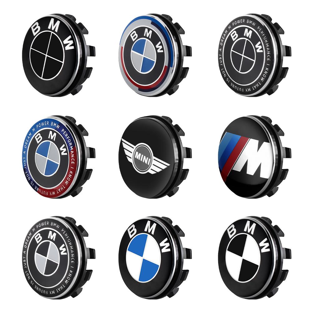 4Pcs 56/68mm Car Wheel Center Caps Hub Caps Rims Cover Hubcaps Accessories For BMW 50th M F12 F13 F30 E60 E65 E66 E63 X1 X3 E36
