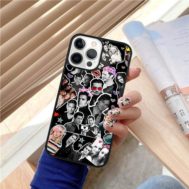 

The Vampire Diaries TEAM DAMON Phone Case Cover For iPhone 17 Air 16 15 14 13 12 Pro Max 11 Pro Max Plus Coque iPhone 17Air