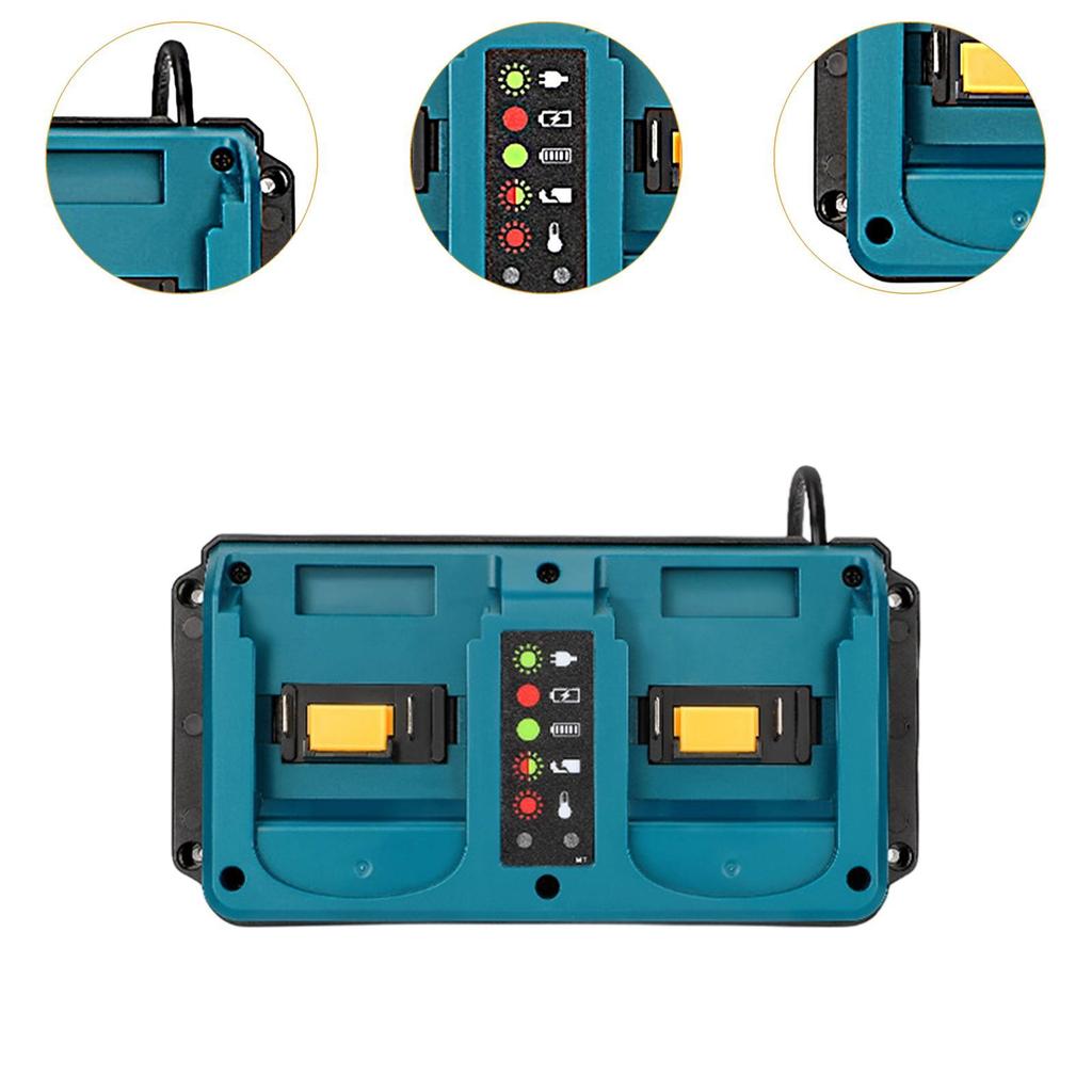 Power Tool for Makita 18V Li-ion Battery Replacement DC18RD Double Charger EU/US/UK/AU Plug
