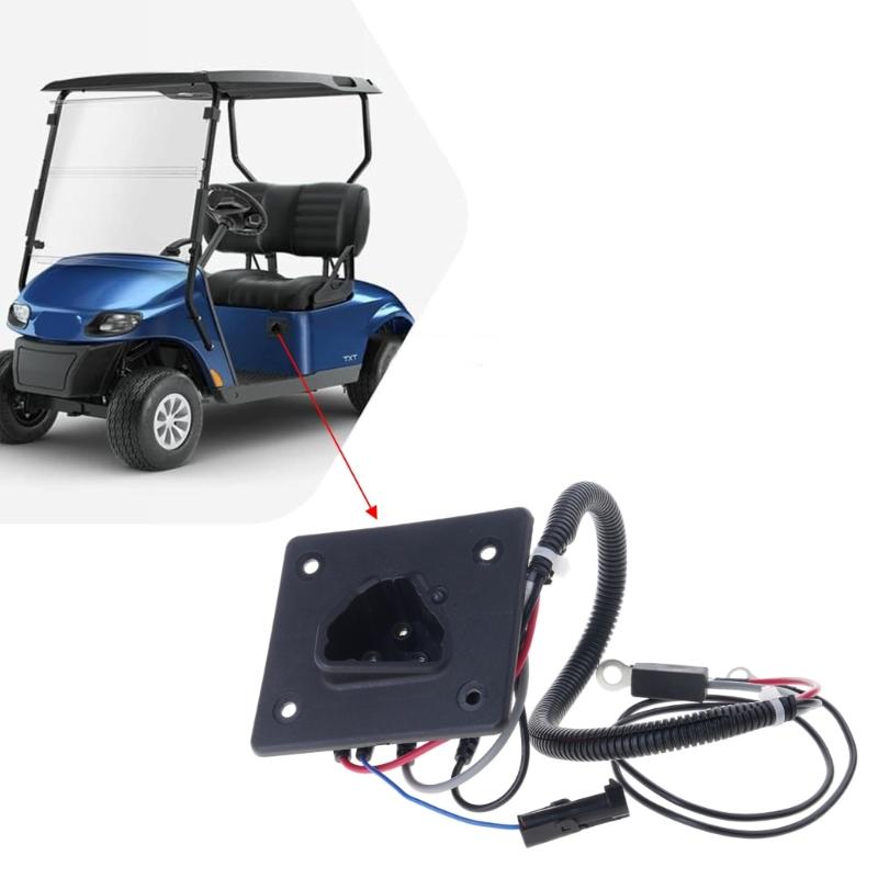 Porta di ricarica 48V 602529 Presa per caricabatterie con caricabatterie Per carrello da golf EZGO TXT / RXV Accessori di ricambio