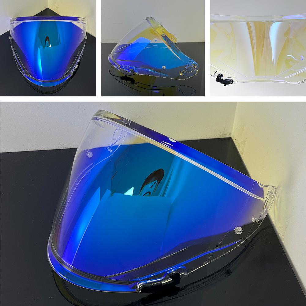 OF603 Motorcycle Helmet Visor: Compatible with OF603 Half Helmet, UV Protection, Plated Mirror Surface for Day & Night Use