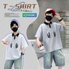 Boys' short sleeved summer clothes 2026 new item, CUHK boys' summer letter printed T-shirt, thin base shirt