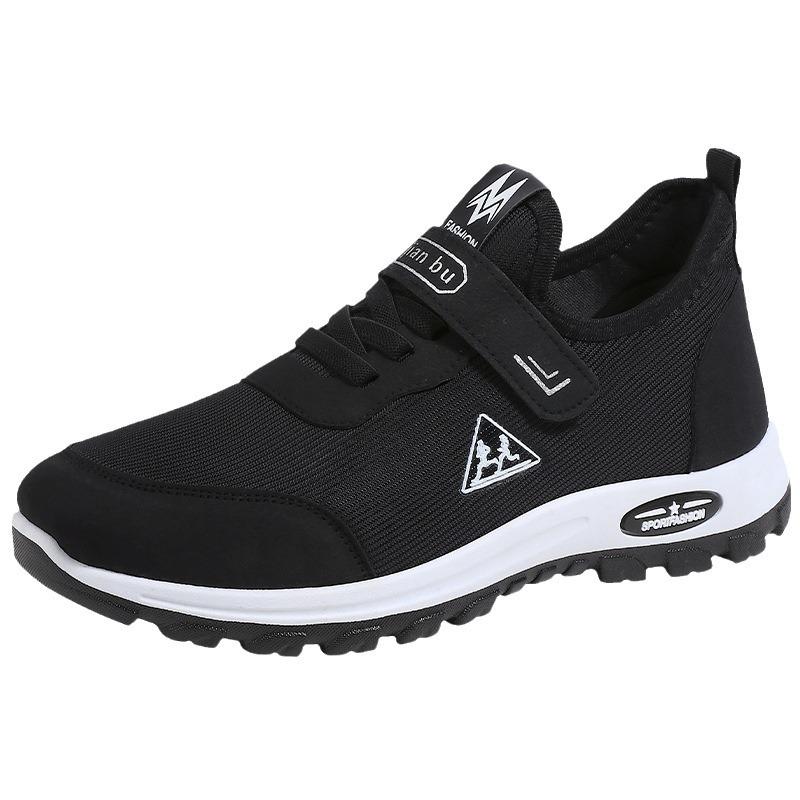Autumn and winter new thickened walking shoes casual sports flat men's and women's single shoes