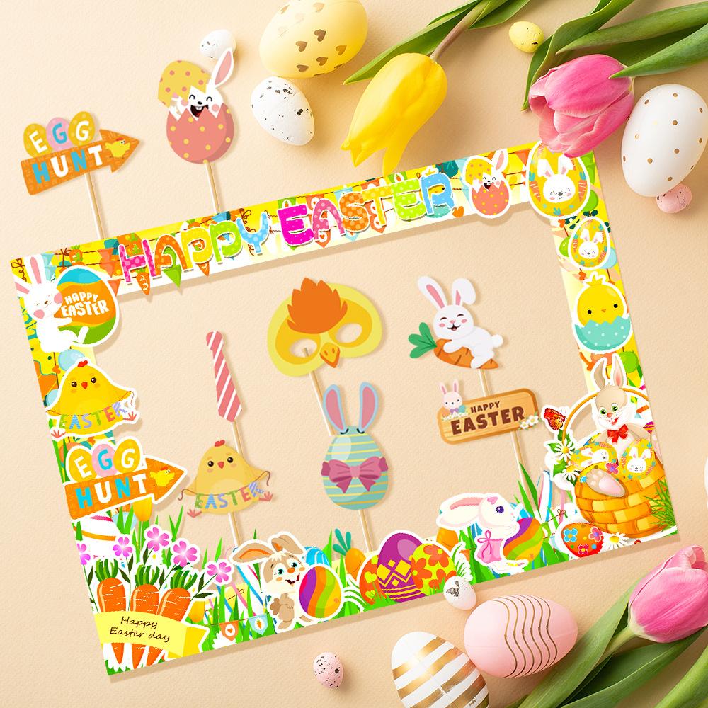 New Style, Easter Theme, Cartoon, Cute Rabbit Egg, DIY Handheld Camera, Photo Frame, Decorative Items