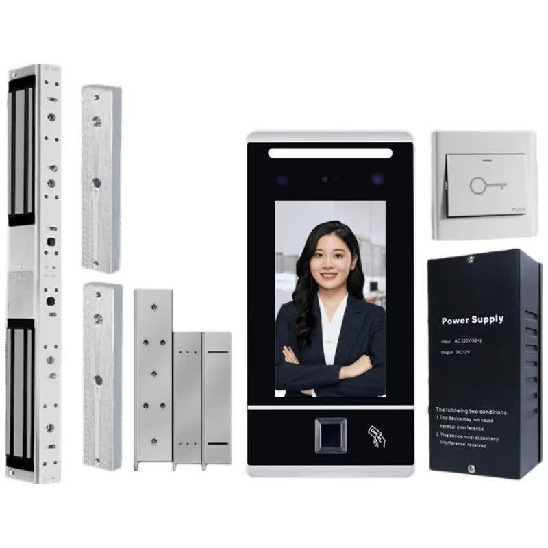 ZhenDi Dynamic Facial & Fingerprint Access Control System CN plug (adapter included)