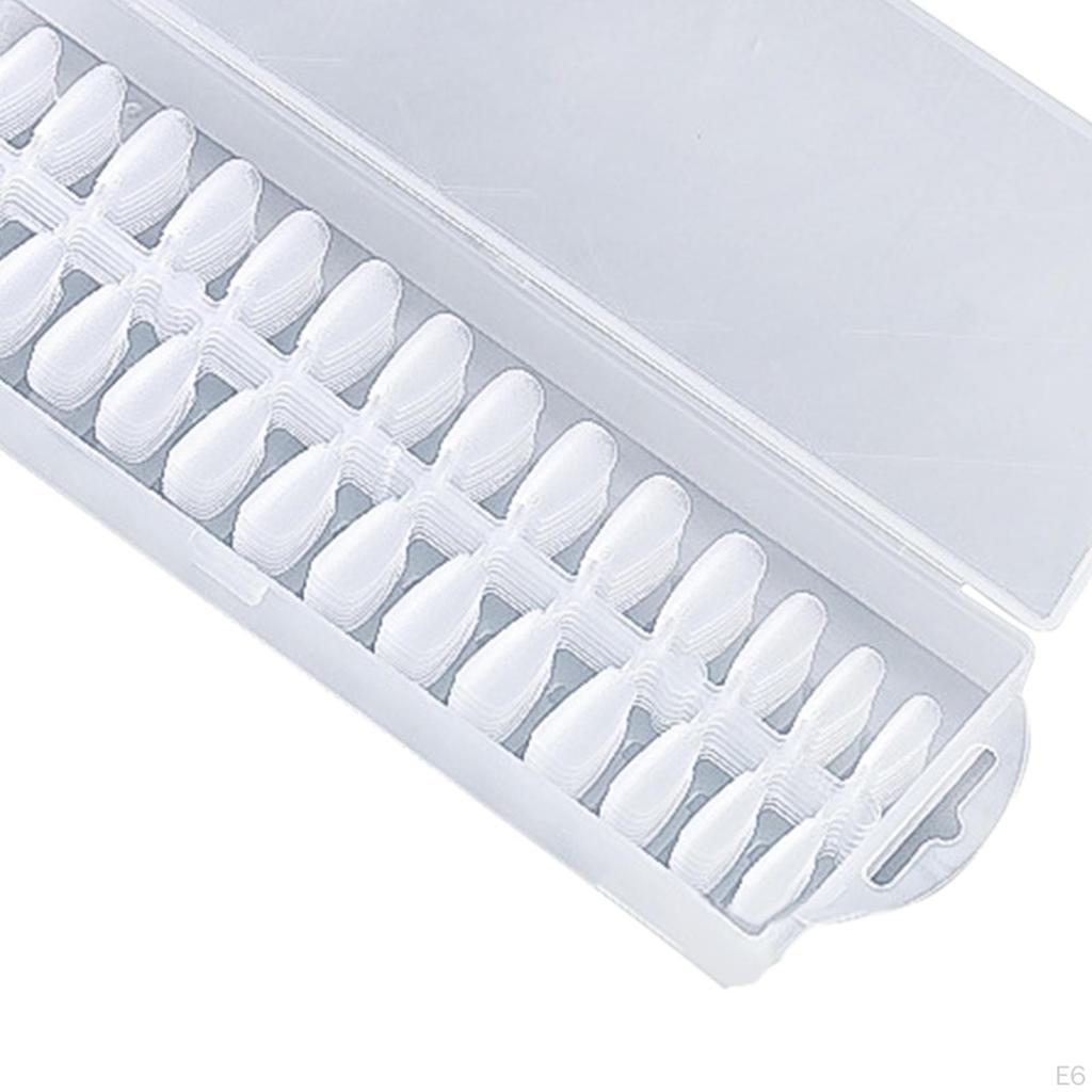 240 Pieces Clear Fake Nails Artificial French Tips for Party Stage performance DIY