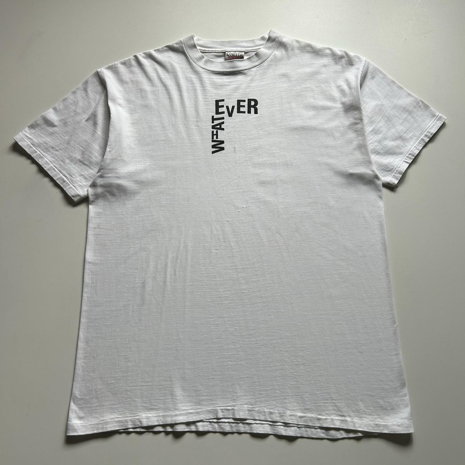 Vintage 90s Oneita T Shirt Mens XL Whatever Funny Graphic Tee Single Stitch Rare Unisex T-Shirt XXXL