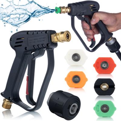Basınçlı Yıkama Tabancası 5000PSI – Yüksek Performans 300°C'ye Kadar | 1/4"" Hızlı Bağlantı | 5 Adet Nozul Seti