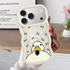 Soft Phone Cover Case for iPhone 16 Pro Max 14 13 17 Air 11 XR 8 12 15 Plus Cartoon Duck
