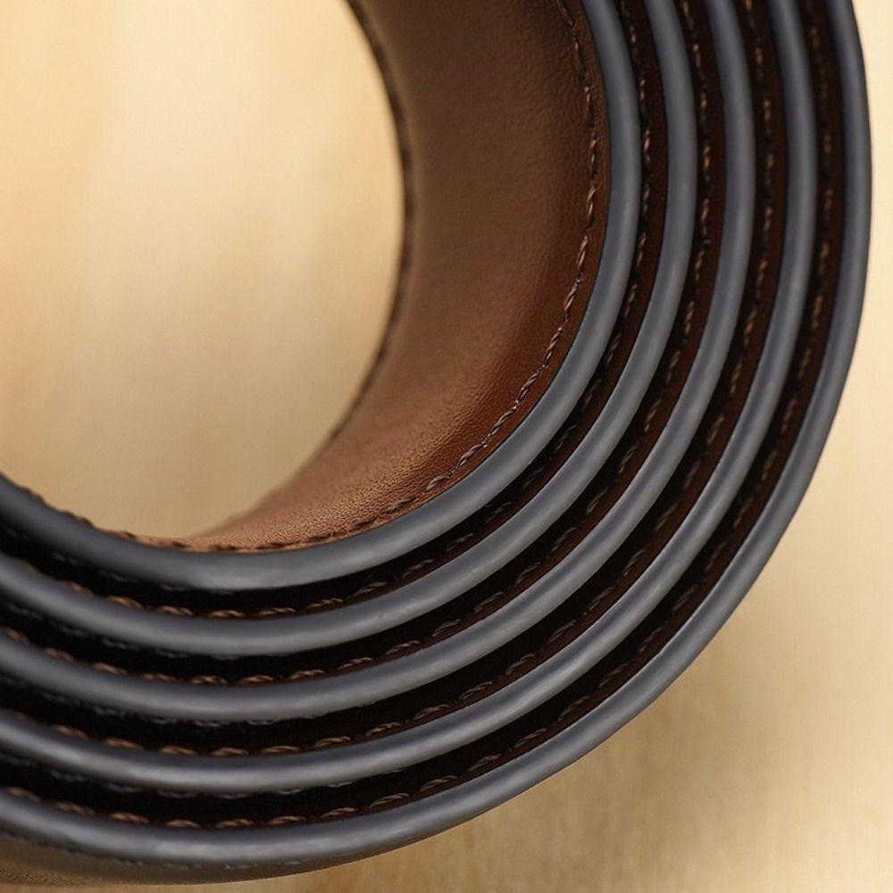 Double Sided Men Leather Belt Retro Male Belt Versatile Pin Buckle Belt Mens Accessories