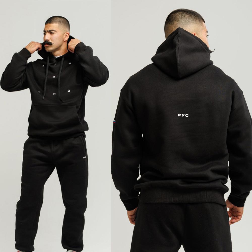 

Classic Men s Fashion Hoodie and Casual Sports Pants Two-piece Set, with Comfortable, Soft and Versatile Fabric XXL