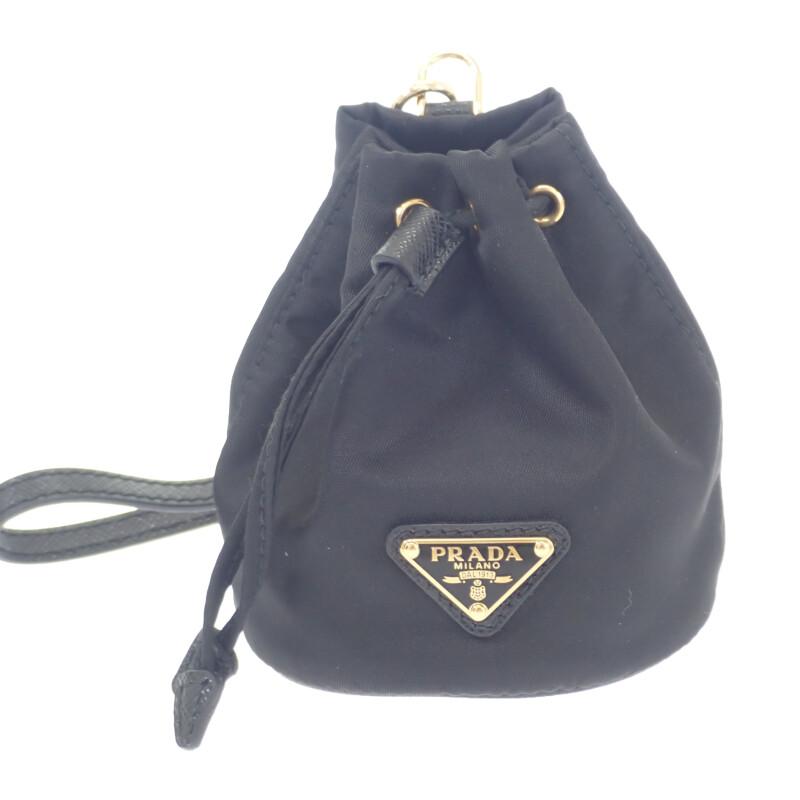 PRADA  1TT202_2DMK_F0632 Bag charm black Nylon Women