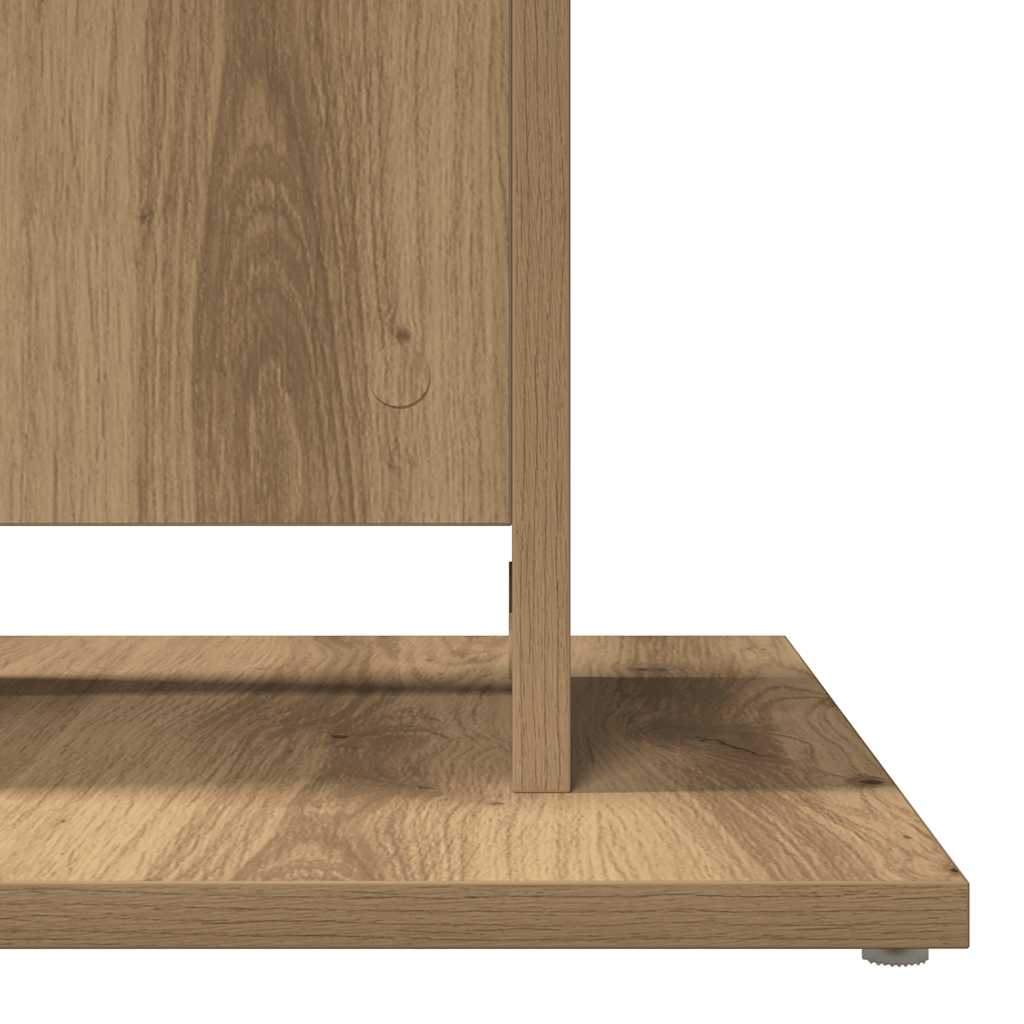 Vidaxl Bistro Table, Artisan Oak, 60X60X75Cm, Wood-Based Material